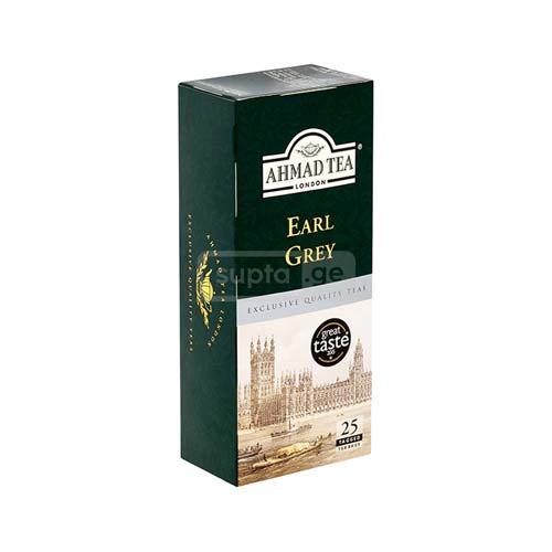 AHMAD TEA-აჰმად ჩაი Earl Grey შავი ჩაი 2გრ 25ც